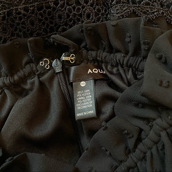 Aqua Clip Dot Black Dress - Picture 5 of 5